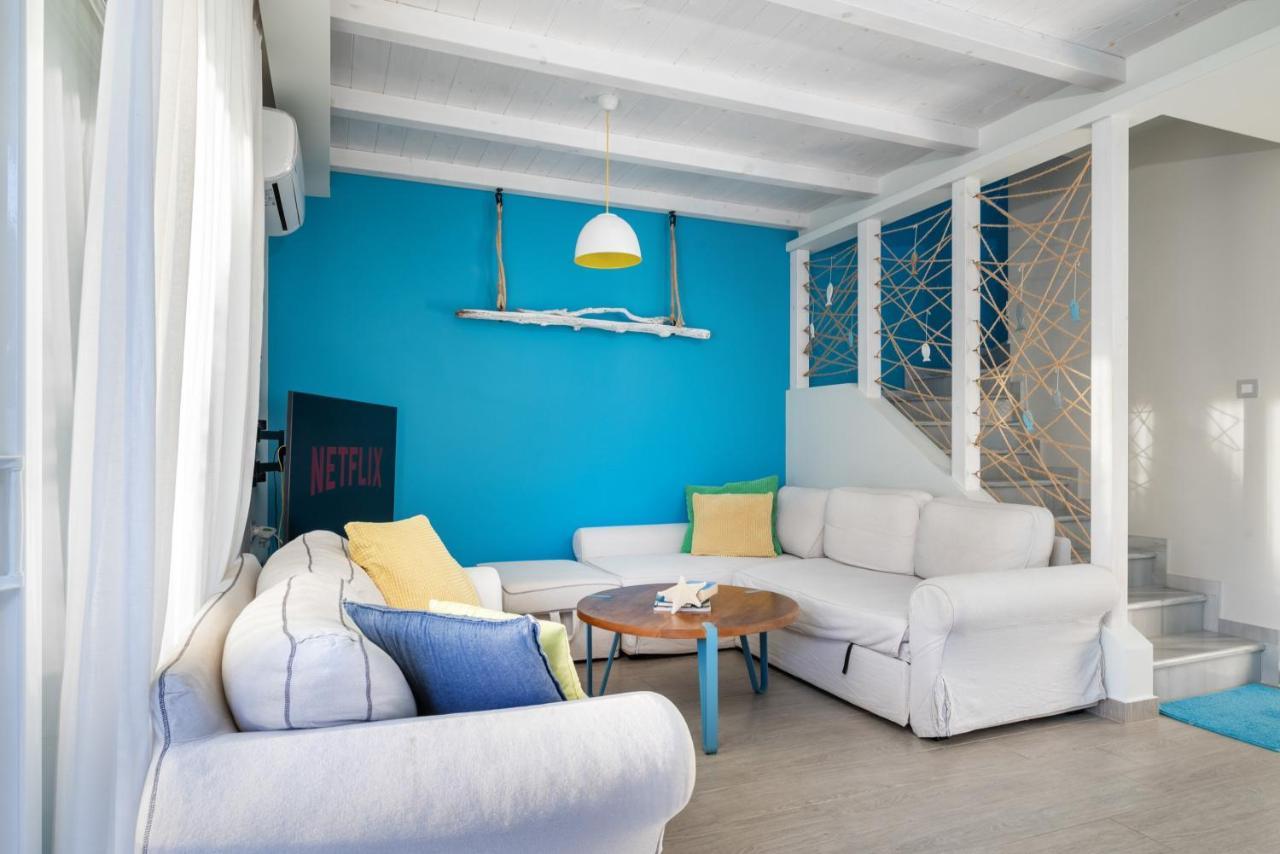 Seabreeze Villa - With Jacuzzi & Heated Pool Masztihári Kültér fotó